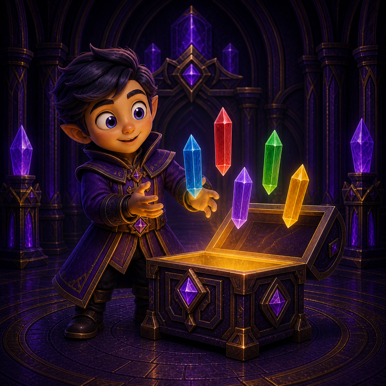 أورين يكتشف جواهر مضيئة داخل خزنة Prism Vault الغامضة